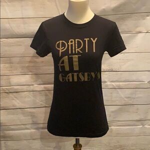 🌼🌼Party At Gatsby’s black small shirt.🌼🌼